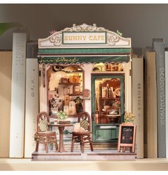 CuteBee - Maquette Miniature House Sunny Cafe 20 x 16 cm
