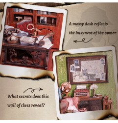 Other - Book Nook Rose Detective Agency 23 x 11 cm