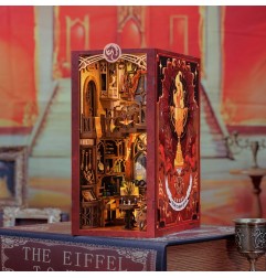 CuteBee - Maquette Book Nook Flame Common Room 23 x 11 cm