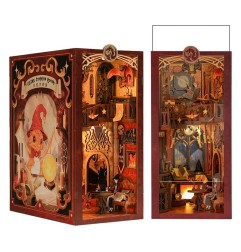 CuteBee - Maquette Book Nook Flame Common Room 23 x 11 cm