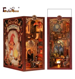 CuteBee - Maquette Book Nook Flame Common Room 23 x 11 cm