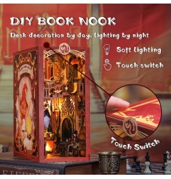 CuteBee - Maquette Book Nook Flame Common Room 23 x 11 cm