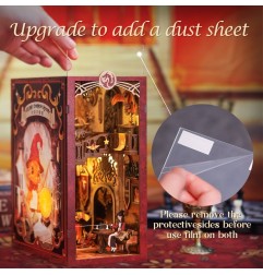 CuteBee - Maquette Book Nook Flame Common Room 23 x 11 cm