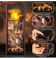 CuteBee - Maquette Book Nook The Legend of Wukong 22 x 8 cm