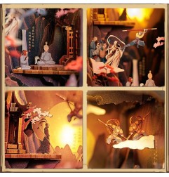 CuteBee - Maquette Book Nook The Legend of Wukong 22 x 8 cm