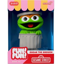 1, Rue Sésame - Figurine 1, Rue Sésame Fun! Fun! Oscar le grincheux 18 cm