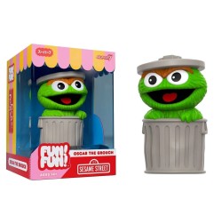 1, Rue Sésame - Figurine 1, Rue Sésame Fun! Fun! Oscar le grincheux 18 cm
