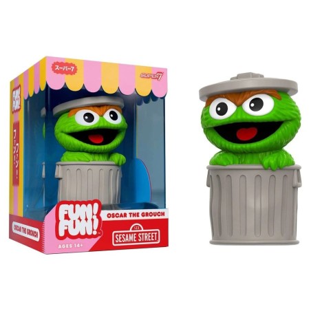 Sesame Street - Fun! Fun! Soft Vinyl Figur Wave 01 - Oscar the Grouch 18 cm