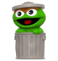 1, Rue Sésame - Figurine 1, Rue Sésame Fun! Fun! Oscar le grincheux 18 cm