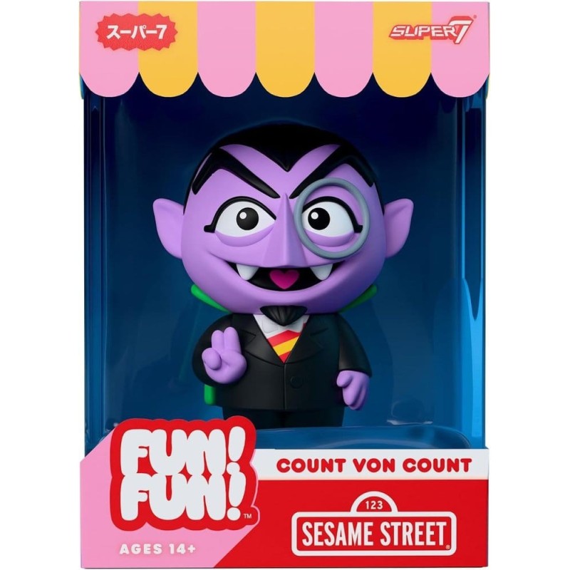 1, Rue Sésame - Figurine 1, Rue Sésame Fun! Fun! Comte de Comte 18 cm
