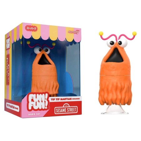1, Rue Sésame - Figurine 1, Rue Sésame Fun! Fun! Yip Yip Martian (Orange) 18 cm