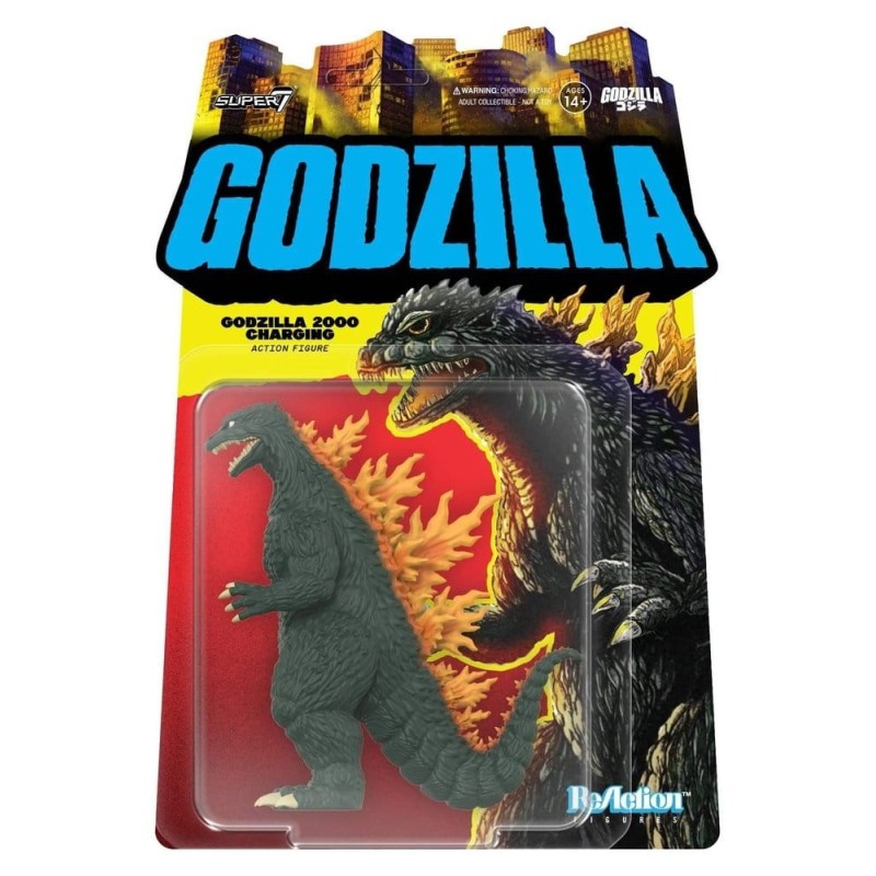 Godzilla - Figurine ReAction Toho  Godzilla (2000, Charging) 24 cm