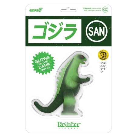 Godzilla - Figurine ReAction Godzilla Toho Marusan L-Tail (Glow) 23 cm