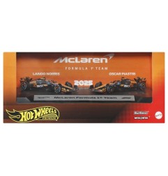 Hot Wheels - Pack de 2 véhicules Formule 1 Hot Wheels Premium Die-Cast 1:64 Team McLaren