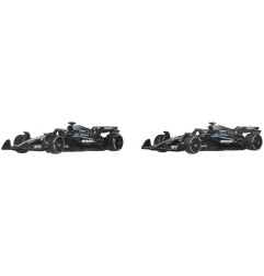Hot Wheels - Pack de 2 véhicules Formule 1 Hot Wheels Premium Die-Cast 1:64 Team Mercedes-AMG PETRONAS