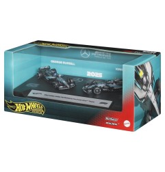 Hot Wheels - Pack de 2 véhicules Formule 1 Hot Wheels Premium Die-Cast 1:64 Team Mercedes-AMG PETRONAS