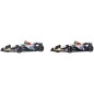 Hot Wheels - Pack de 2 véhicules Formule 1 Hot Wheels Premium Die-Cast 1:64 Team Visa Cash App Racing Bulls