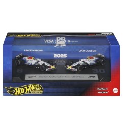 Hot Wheels - Pack de 2 véhicules Formule 1 Hot Wheels Premium Die-Cast 1:64 Team Visa Cash App Racing Bulls