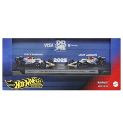 Hot Wheels - Pack de 2 véhicules Formule 1 Hot Wheels Premium Die-Cast 1:64 Team Visa Cash App Racing Bulls
