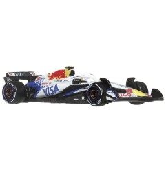 Hot Wheels - Pack de 2 véhicules Formule 1 Hot Wheels Premium Die-Cast 1:64 Team Visa Cash App Racing Bulls