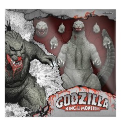 Godzilla - (1989) Toho Ultimates Action Figure -  (Greyscale Comic Book - Thirsty for Blood) 24 cm