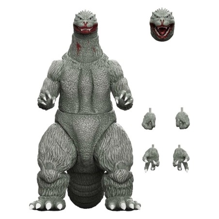 Godzilla - (1989) Toho Ultimates Action Figure -  (Greyscale Comic Book - Thirsty for Blood) 24 cm