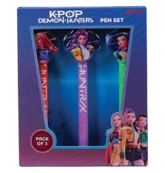 KPop Demon Hunters - Pack 3 stylos KPop Demon Hunters