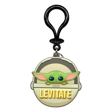 Star Wars - Soft Touch PVC Bag Clip Baby Yoda Levitate