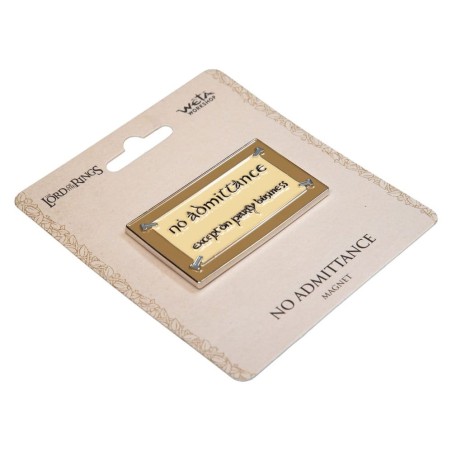 Le Seigneur des Anneaux - Aimant No Admittance (Enamel) 7 cm