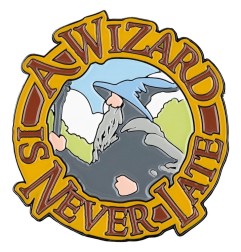 Lord of the Rings - Magnet A Wizard Is Never Late (Enamel) 7 cm