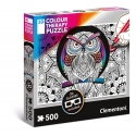 Puzzle Clementoni 3D Colour Therapy Chouette (500 pièces)
