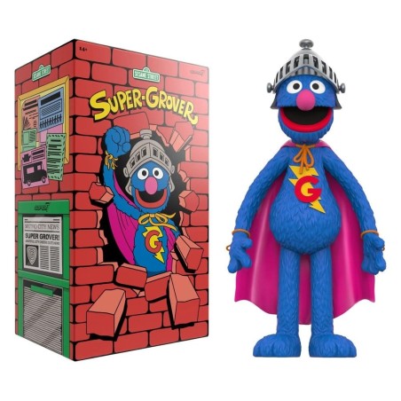 1, Rue Sésame - Figurine Supersize Super Grover 36 cm