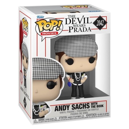 Le diable s'habille en Prada - Figurine POP! Andy Sachs avec le livre 9 cm