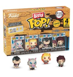 Demon Slayer: Kimetsu no Yaiba - Pack 4 figurines Bitty POP! Inosuke 2,5 cm