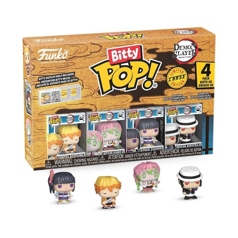 Demon Slayer: Kimetsu no Yaiba - Pack 4 figurines Bitty POP! Zenitsu 2,5 cm