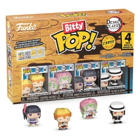 Demon Slayer: Kimetsu no Yaiba - Pack 4 figurines Bitty POP! Zenitsu 2,5 cm