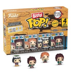 Demon Slayer: Kimetsu no Yaiba - Pack 4 figurines Bitty POP! Tanjiro 2,5 cm