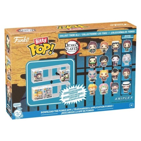 Demon Slayer: Kimetsu no Yaiba - Pack 4 figurines Bitty POP! Tanjiro 2,5 cm