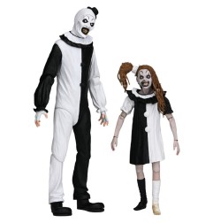 Terrifier 2 - Pack 2 figurines Ultimate Art the Clown & Little Pale Girl 18 cm