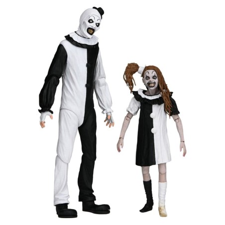 Terrifier 2 - Pack 2 figurines Ultimate Art the Clown & Little Pale Girl 18 cm