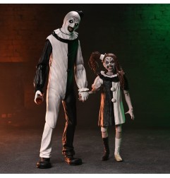 Terrifier 2 - Pack 2 figurines Ultimate Art the Clown & Little Pale Girl 18 cm