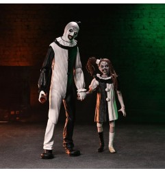 Terrifier 2 - Pack 2 figurines Ultimate Art the Clown & Little Pale Girl 18 cm