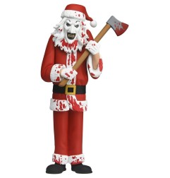 Terrifier 3 Toony Terrors - Figurine Santa Suit Art the Clown (Bloody Version) 15 cm