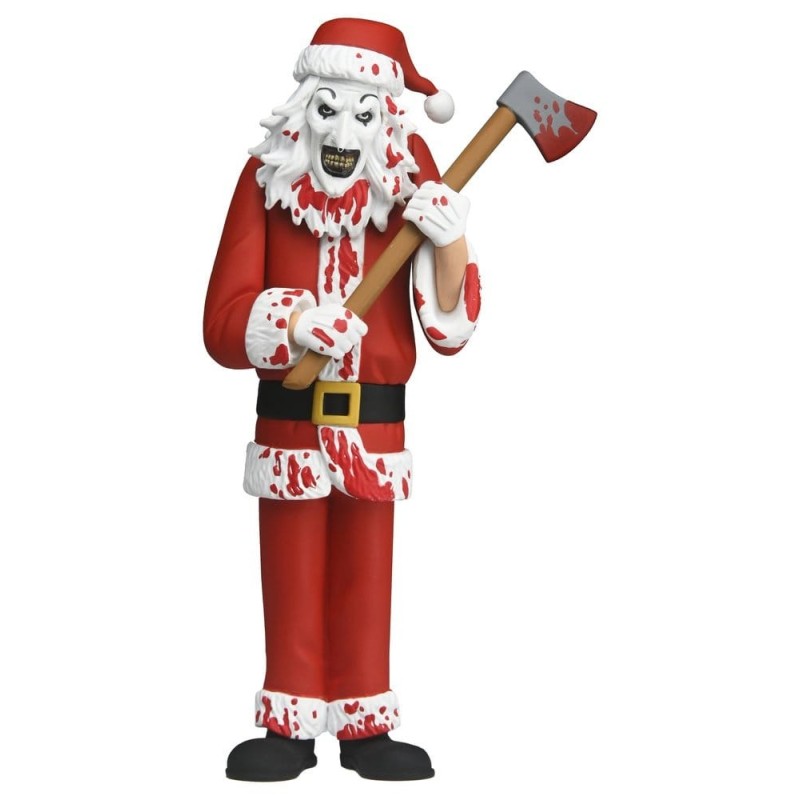 Terrifier 3 Toony Terrors - Figurine Santa Suit Art the Clown (Bloody Version) 15 cm