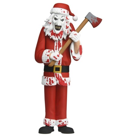 Terrifier 3 Toony Terrors - Figurine Santa Suit Art the Clown (Bloody Version) 15 cm