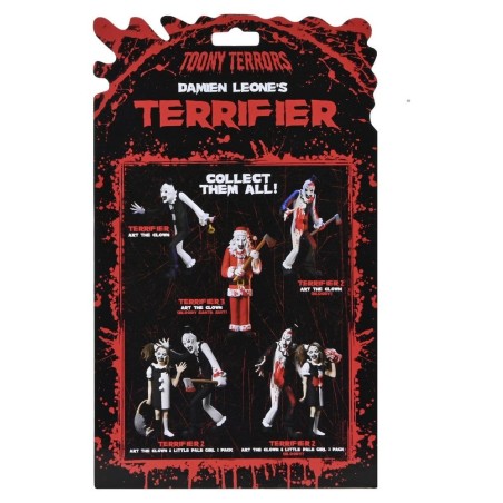 Terrifier 3 Toony Terrors - Figurine Santa Suit Art the Clown (Bloody Version) 15 cm
