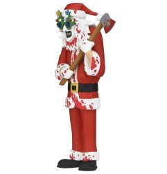 Terrifier 3 Toony Terrors - Figurine Santa Suit Art the Clown (Bloody Version) 15 cm