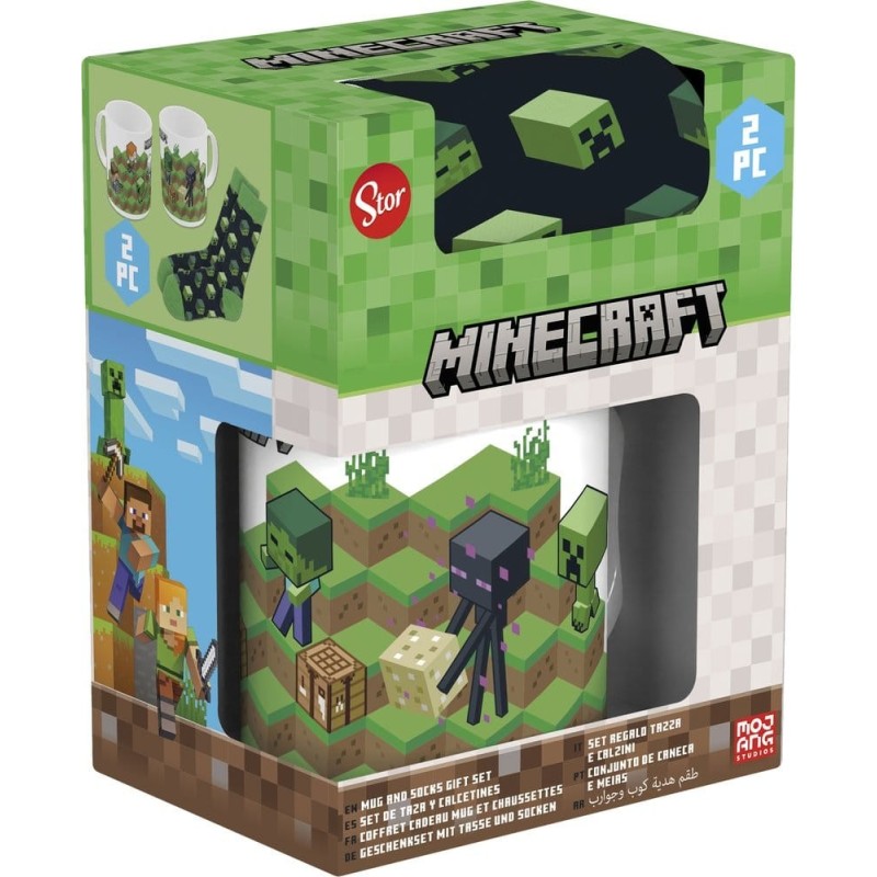 Minecraft - Set mug & chaussettes Minecraft