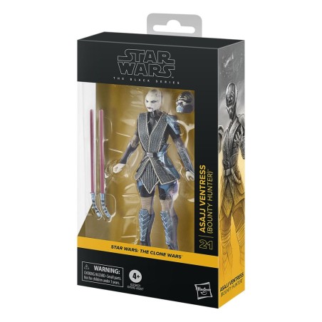 Star Wars: The Clone Wars Black Series - Figurine Asajj Ventress (Bounty Hunter) 15 cm