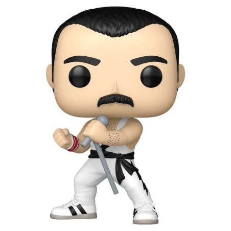 Queen - POP! Rocks Vinyl Figure Freddie Mercury (white singlet) 9 cm